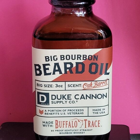 DUKE CANNON'S BIG BOURBON BEARD OIL 3 OZ BOTTLE - Picture 1 of 1